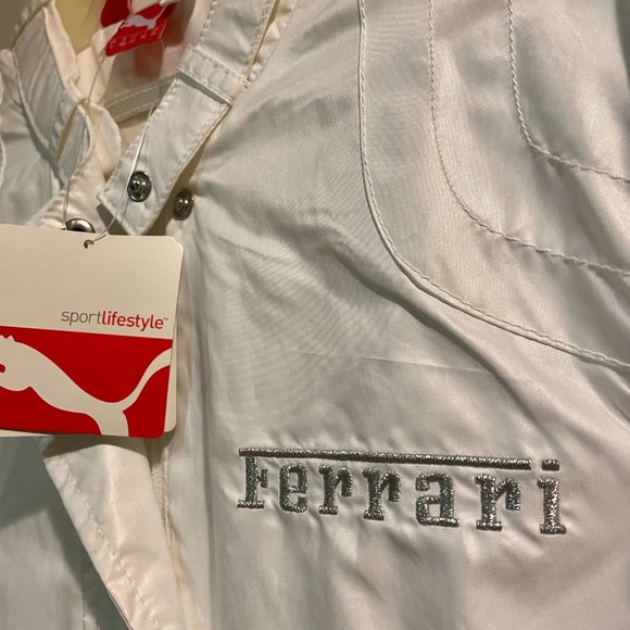 SPECIAL PUMA FERRARI White Windbreaker Jacket - Picture 3 of 5
